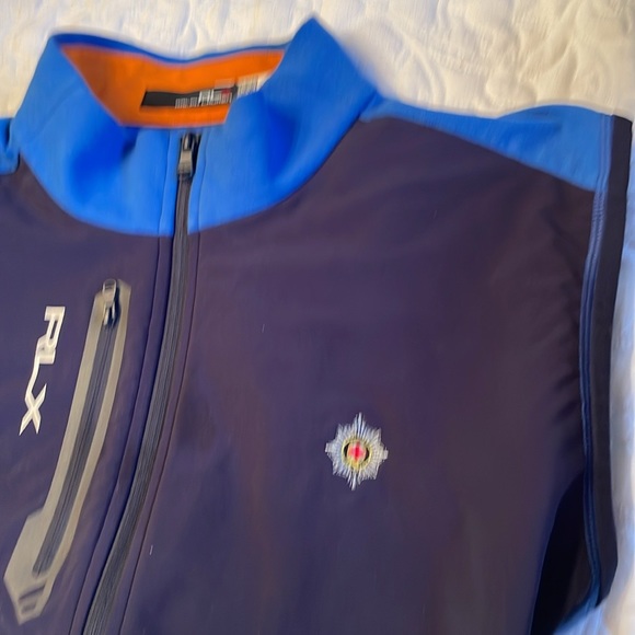 Ralph Lauren RLX Golf Paneled Stretch Terry Blue Vest Size XL - Picture 5 of 8